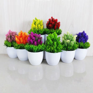 PBP02 / Bunga Plastik Ornamen Hias Tanaman Pajangan Pot Dekorasi Pohon Vas Bonsai Pinus / COD