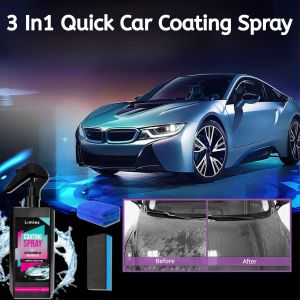 3 In1 High Protection Quick Car Coating Spray Waterless Car Cleaning Care Kit Hydrophobic Coating Spray