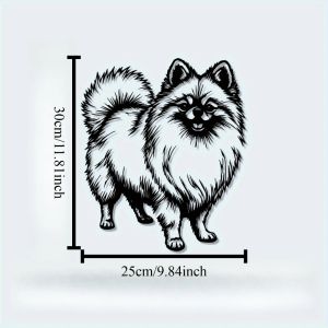 CIFbuy | CIFBUY Metal Wall Art Vintage Pomsky Dog Iron Plaque Sculpture Pet Lover Office Home Decor Ornament