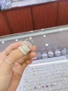 Nhẫn bạc nữ 1 hàng đá kiểu nhẫn nhỏ xinh - Shop Bạc Nhật Duy