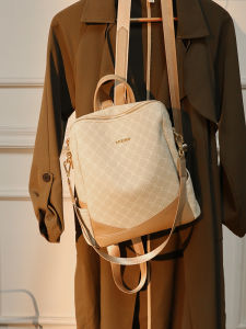 MIEKS Womens Backpack 2025 Fashion Lightweight Large Capacity 14 Inch Travel Bookbag Dual Shoulder Strap Zipper Closure Casual