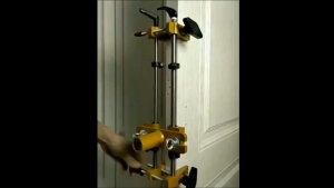 Mortice Lock Jig Set Mortiser Locksmith Woodworking Wood Door Fitting Slot Drill Carbide with Wrench