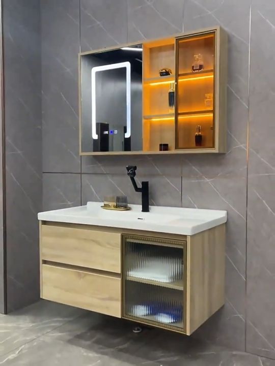 Bathroom Mirror Basin Cabinet Bathroom Sink Cabinet Cabinet Modern ...