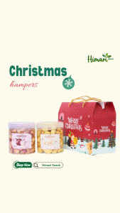 Himari Mini Christmas Hampers Paket Keripik Buah Sayur Edisi Natal Free Box
