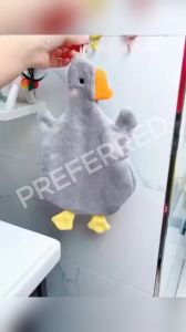 PREFERRED SHOP Goose Hand Towel Hanging Cute Hand Towel Children′s Cartoon Hand Towel Absorbent