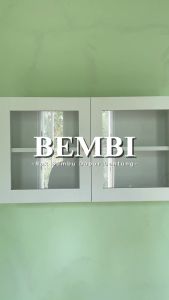 Rak Dinding Minimalis Melayang-  Rak Bumbu Dinding Kaca Tertutup Minimalis - Lemari Bumbu Dapur Rak Spatula