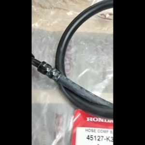 Orimoto- KABEL SELANG REM DEPAN BAGIAN BAWAH B STYLO 160 HONDA 45127-K3V-N11 ORIGINAL