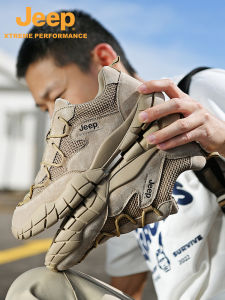 Jeep | Jeep Genuine Outdoor Hiking Shoes Mens New Breathable Anti-slip Mountain Climbing Lightweight Casual Sports Shoes