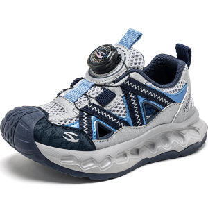 Kids Casual Shoes Cool Sports Knob 6 Years old Boys New Fashion Style Comfy Fabric Rotating Buckle Flexible Size:27-38 Durable Non-slip Preschoolers Girls Walking Shoe Kindergarten Pupils Primary School Students Infants Lively Children Running Footwear