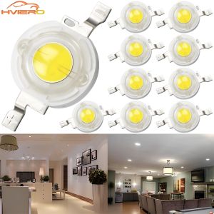 10 ชิ้น DC 3 โวลต์ 3 วัตต์ High Power Light - Emitting Diode LEDs ชิป SMD ไฟลูกปัด Emitter สีขาวสีแดงสีเขียวสีฟ้าสีเหลืองหลอดไฟไดโอดโคมไฟ