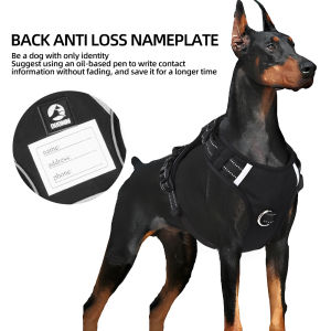 Dogs Harnesses Dog Leash Collar Explosion-proof Rush Pet Harness Anti-lost Nameplate Chest Straps Reflective Vest Type Labrador