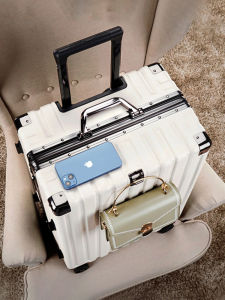 Kangaroo 2025 New Fashionable Travel Suitcase for Women with Password Lock Carry-On Plane Approved 20 Inch Leather Box