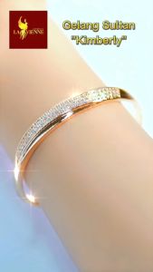 La Vienne - Kimberly: Gelang Bangle Titanium Wanita Anti Karat & Perhiasan Perempuan Elegan Mewah