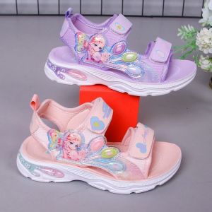 Sandal bé gái hình elsa dễ thương  xăng đan đi học bé gái Dép quai hậu trẻ em gái thoáng khí êm chân Mùa Hè - Mẫu mới nhất GG125