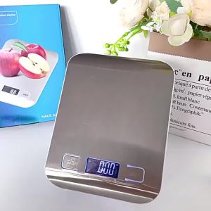 2026 New Stainless Steel 5kg Digital Kitchen Scale High Accuracy LED Display Food Scale for Baking Jewelry Household Weighing