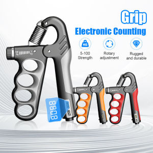 Adjustable Hand Grip Exercise Hand Gripper Spring 5-100Kg Digital Counter Handgrip Arm Finger Arm Exercise Gym Yonex Badminton Muscle Exercise Alatan 握力器