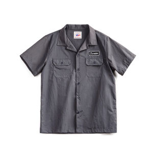 MADEN | Tough Style Short Sleeve Shirt Thin Collared