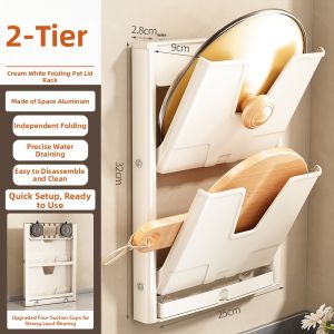 LUTUMEI | Suction Mounted Kitchen Organizer Foldable