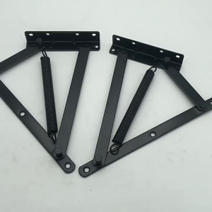 Triangular spring hinge small bed box hinge function bed storage hinge multi-functional sofa folding accessories