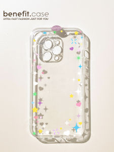 เคสโทรศัพท์แบบนิ่ม Silicone Star Fresh Simple สำหรับ iPhone 15 pro Max Apple 15 pro 13 14 12 11 Soft Shell XS Max XR Anti-Fall