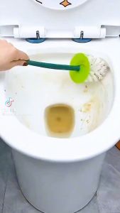 Chổi Cọ ToiLet Vệ Sinh Nhà Tắm Silicon Có Giá Đỡ Cọ Bồn Cầu A4131