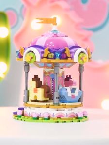 ของเล่น ตัวต่อ เลโก้ Mini Block ชุดสวนสนุก ม้าหมุน จำนวนตัวต่อ 406 ชิ้น_LOZ 1720