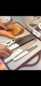 5pcs Pisau Set Kualitas Tinggi /Set Pisau Dapur Stainless Steel /Multifungsi Pisau Koki Alat/Peralatan Dapur /Pisau Koki Alat Dapur Multifungsi Knife Set