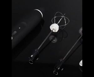 Milk Frother Handheld 3 Speeds Mini Milk Foamer Drink Mixer for Coffee Frappe Latte Cappuccino Hot Chocolate