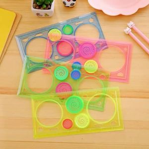 Graffiti Tool Set Spirograph Ruler Geometric Drawing Template Ballpoint Pen Rainbow Scratch Painting Paper Creative Art Gift ZYF