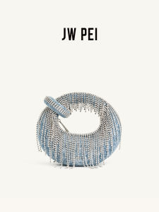 JW PEI Vintage Commuter Womens Shoulder Bag Lazy Loose Feel Handbag Soft Handle British Style Polyester Lining Small Size