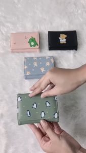 Dompet Wanita Impor Dompet Lipat Dompet Mini Pola Bunga Lucu Dompet Multifungsi Kasus Kartu Multifungsi D248