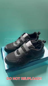 *SG Seller* CB08S Lightweight Vel-cro School Shoes White Black