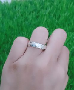 Cincin ring mp 1 +dove /wedding rings/ cincin perak asli silver 925 lapis emas/ cincin fashion pria&wanita terbaru