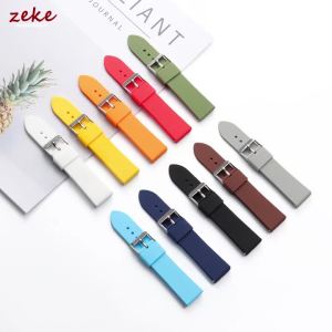 16mm 18mm 20mm 22mm Quick Release Soft Silicone Watch Band Universal Rubber Waterproof Bracelet Replacement Smartwatch Straps