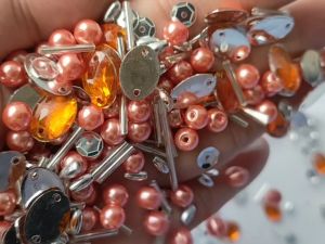 mutiara payet manik tabur mote kombinasi motif per 10 gram