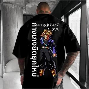 เสื้อยืดลายอนิเมะดราก้อนบอลสำหรับผู้ชาย รุ่นใหม่ล่าสุด สไตล์อเมริกันฮิปฮอป ทันสมัย ใส่ได้หลายโอกาส ทรงหลวม ไซส์ใหญ่พิเศษ เสื้อลำลองสำหรับพ่อแม่ลูก