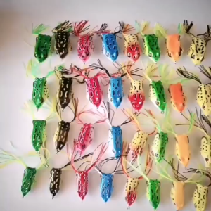 BVC Silicone Soft Lure Frog Fishing Lures with Hook Top water Salt water Pike Bionic Soft Frog Baits