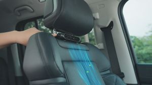 Thorsight พัดลมพนักพิงศีรษะเบาะรถ รถ Headrest Cooling Air พัดลม 3 ความเร็วปรับ Air Cooling Fan รถคอ Cooler