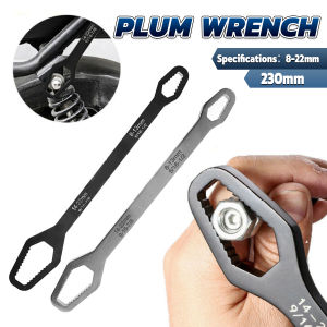 BIBLIO Universal Wrench Tool Double-Sided Heavy-Duty Multi-Functional Plum Wrench Double-Head Multi-Purpose 8-22mm