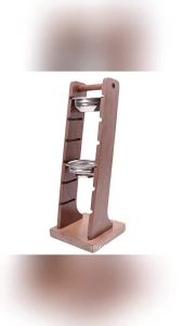 JUSTINLAU Coffee Powder Bowl Storage Rack Walnut Espresso Basket Display Rack Suitable for 51/53/58mm Universal Barista Tools