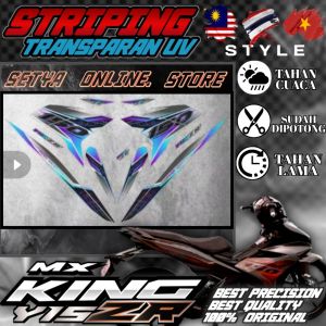 Stiker Striping Transparan Uv Variasi Yamaha Mx King Motif Viral