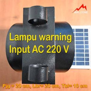 Lampu Warning Light 20CM 220V AC 1 Aspek 2 Arah Depan Belakang 168 LED | Lampu Hati-Hati Traffic Light