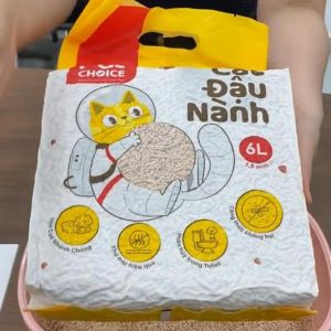 PET CHOICE - Cát đậu nành cho mèo cát hữu cơ vệ sinh cho mèo giá rẻ 6L/2kg