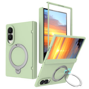 szhaiyu | For Samsung Galaxy Z Fold 8 Wide 8 5G Case With Screen Funda Magnetic Holder Ring Hinge ProtectorAnti-Scratch Lens Cover