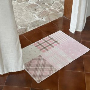 VIKAMA Ins Wind Colourful Carpet Hallway Bedroom Living Room Non Slip Wear Resistant Nordic Country Style Carpet Home Decoration