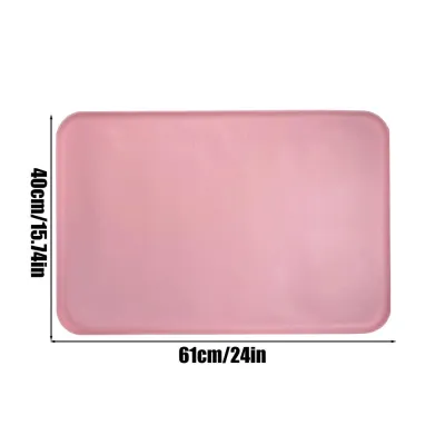 61x40cm Silicone Painting Mat Washable Art Pad With Raised Sides DIY Craft Tray For Resin Pouring Clay Work Mold Casting