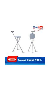 Tongkat Kursi Lipat Onemed Alat Bantu Jalan Tongkat + Kursi Duduk Lipat FS940L
