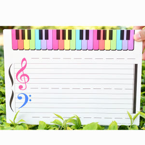 Music Staff Whiteboard Creative Educational Tools for Beginners Music Notation Chart Erasable Writeable Music Learning Aid