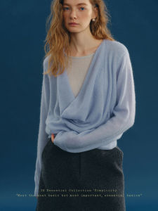 SHEITAOZI | Cashmere Faux Layered Slim Fit Simple Style Sweater
