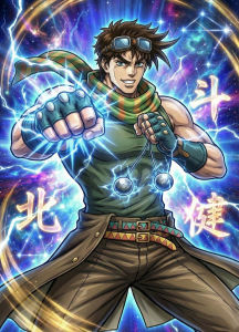 Bandai | Oil Painting Joseph Joestar JoJos Bizarre Adventure Anime By Numbers Modern Wall Decor for Living Room Bedroom Gift No Frame